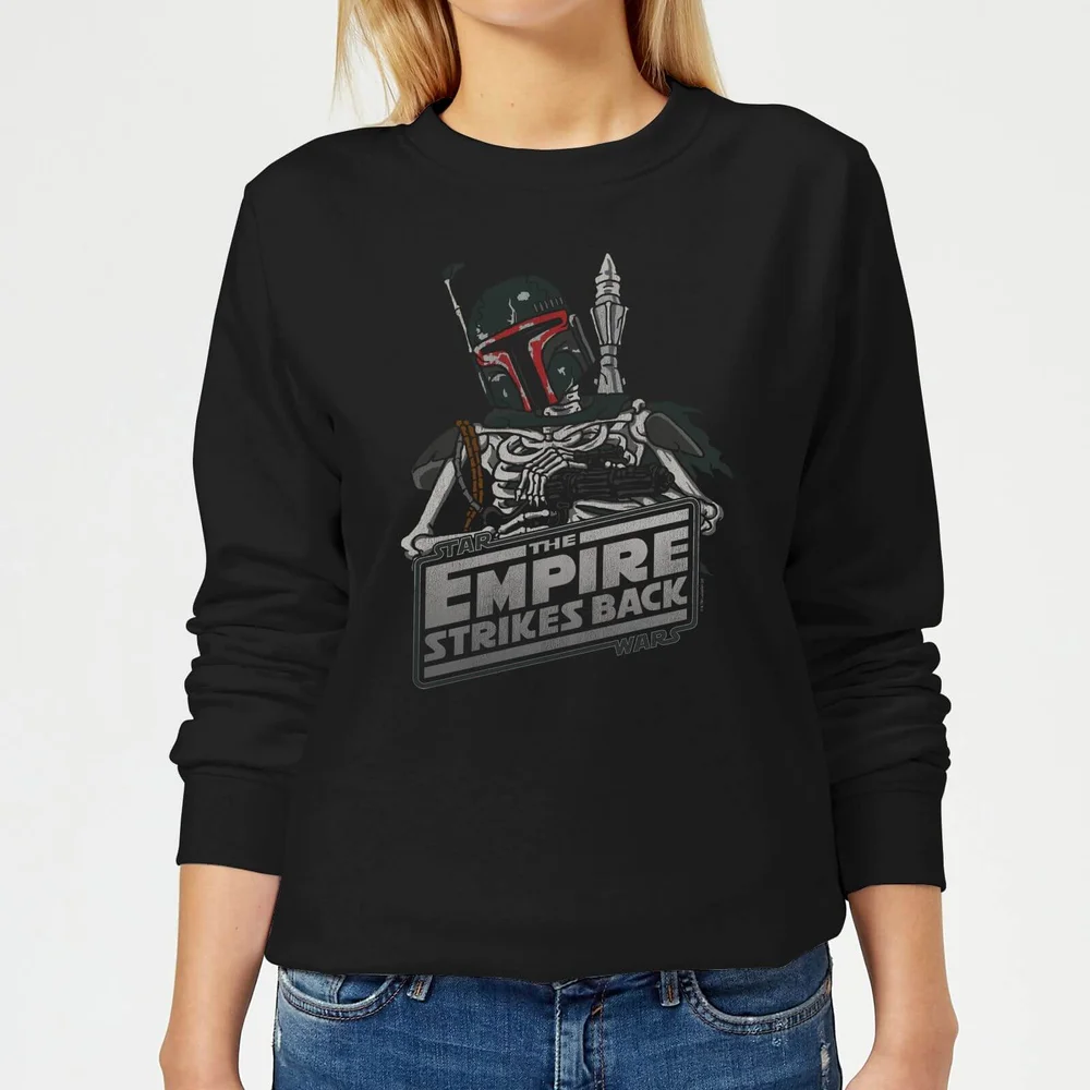 Star Wars Classic Boba Fett Skeleton Damen Pullover - Schwarz - S Bild 1