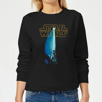 Star Wars Classic Lightsaber Damen Pullover - Schwarz