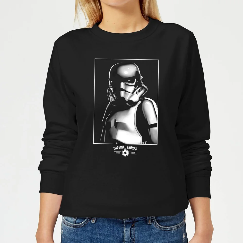 Star Wars Classic Imperial Troops Damen Pullover - Schwarz - S Bild 1
