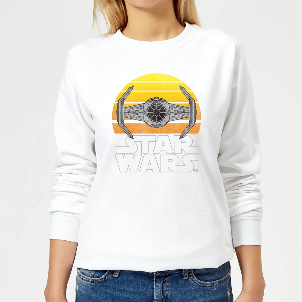 Star Wars Classic Star Wars Sunset Tie Damen Pullover - Weiß - S Bild 1