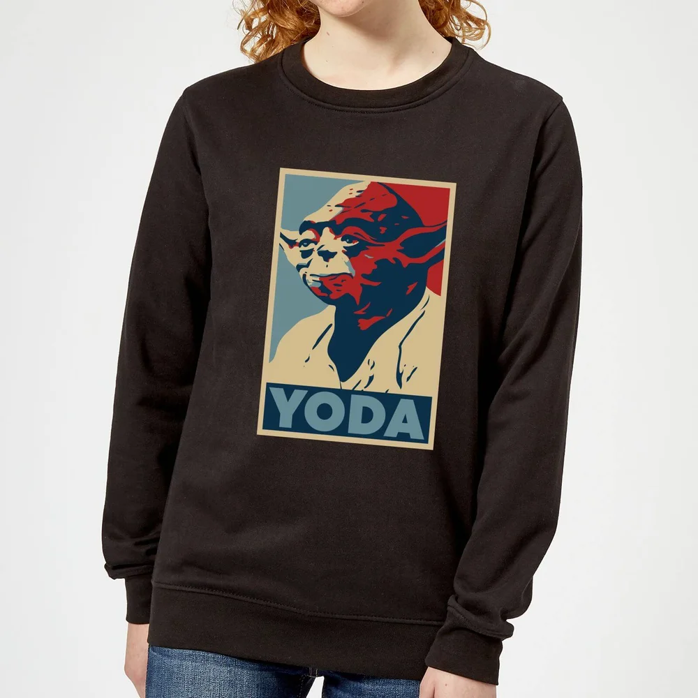 Star Wars Classic Yoda Poster Damen Pullover - Schwarz - S Bild 1