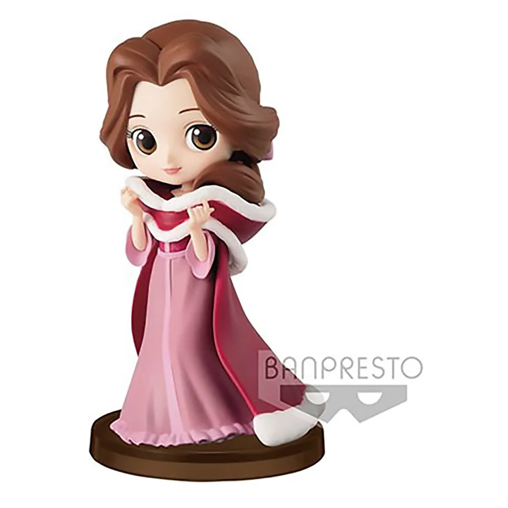 Banpresto Q Posket Disney-Prinzessinnen Minifigur „Die Schöne und das Biest“ 7 cm (Winterkleid) Bild 1
