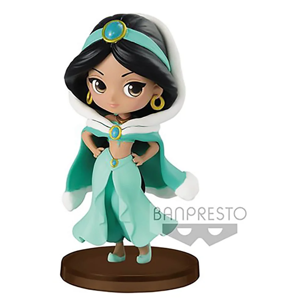 Banpresto Q Posket Disney-Prinzessinnen Minifigur Jasmin aus „Aladdin“ 7 cm (Winterkleid) Bild 1