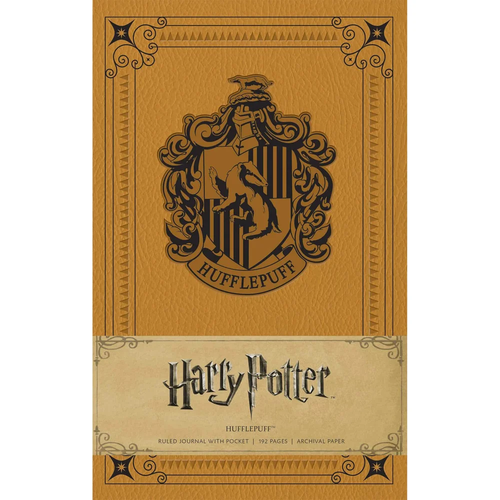 Hufflepuff Crest Hardcover Ruled Journal Bild 1