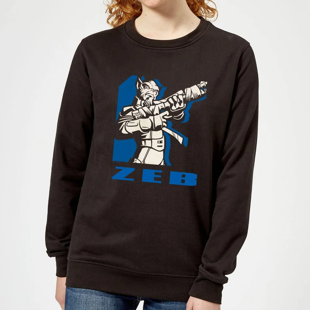 Star Wars Rebels Zeb Damen Pullover - Schwarz - S Bild 1