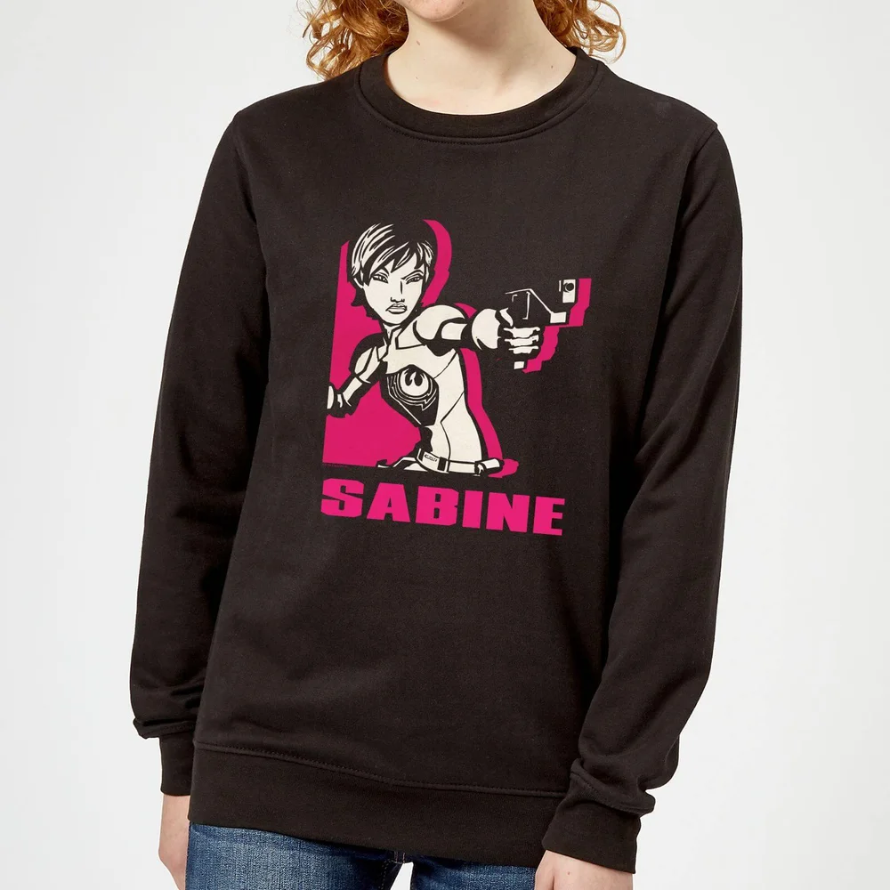 Star Wars Rebels Sabine Damen Pullover - Schwarz - S Bild 1