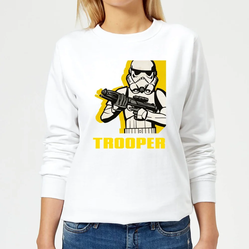 Star Wars Rebels Trooper Damen Pullover - Weiß - S Bild 1