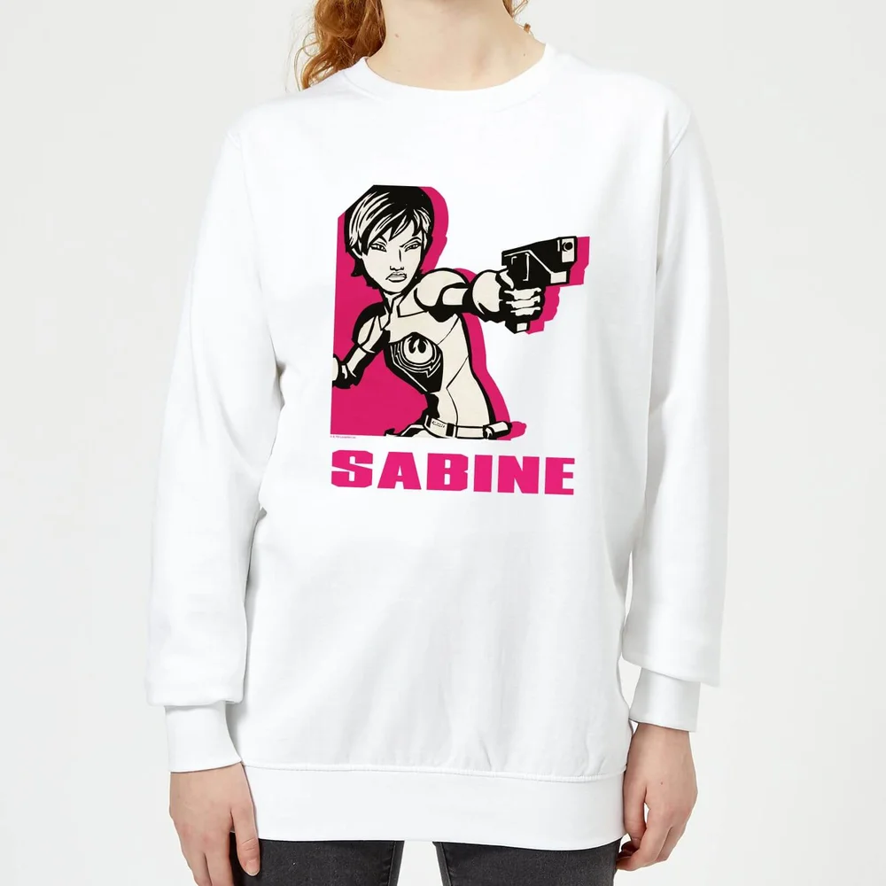 Star Wars Rebels Sabine Damen Pullover - Weiß - S Bild 1