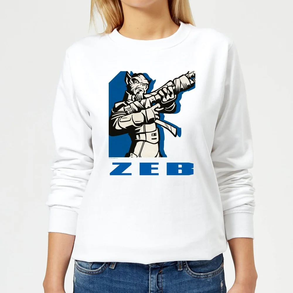 Star Wars Rebels Zeb Damen Pullover - Weiß - S Bild 1