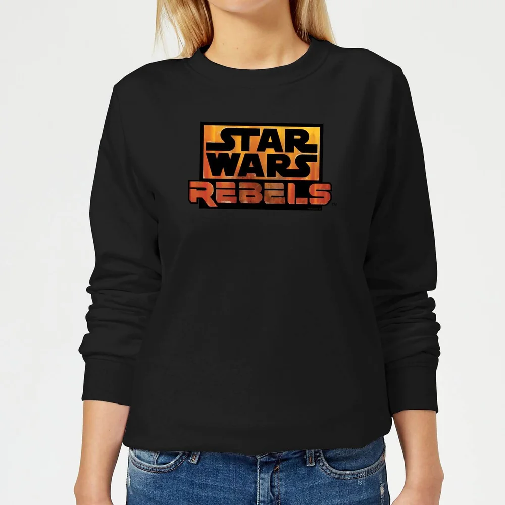 Star Wars Rebels Logo Damen Pullover - Schwarz - S Bild 1