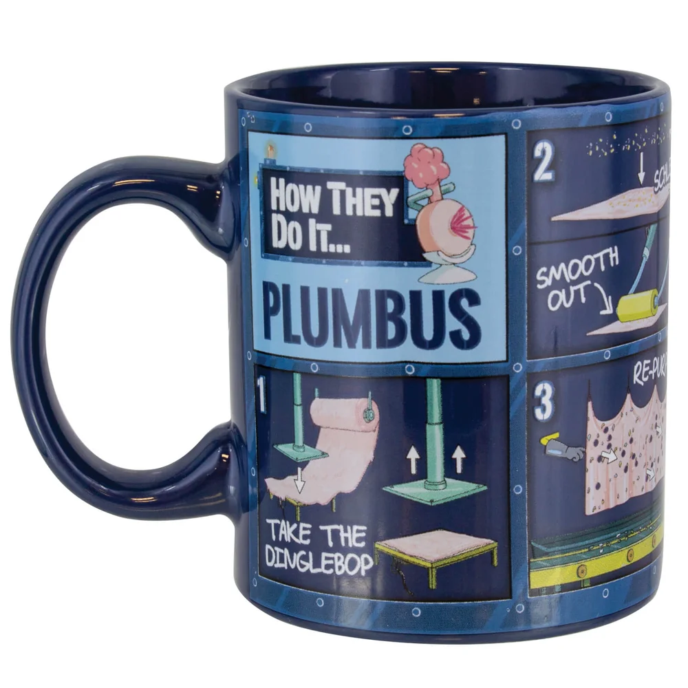 Rick and Morty Plumbus Instruction Mug Bild 1