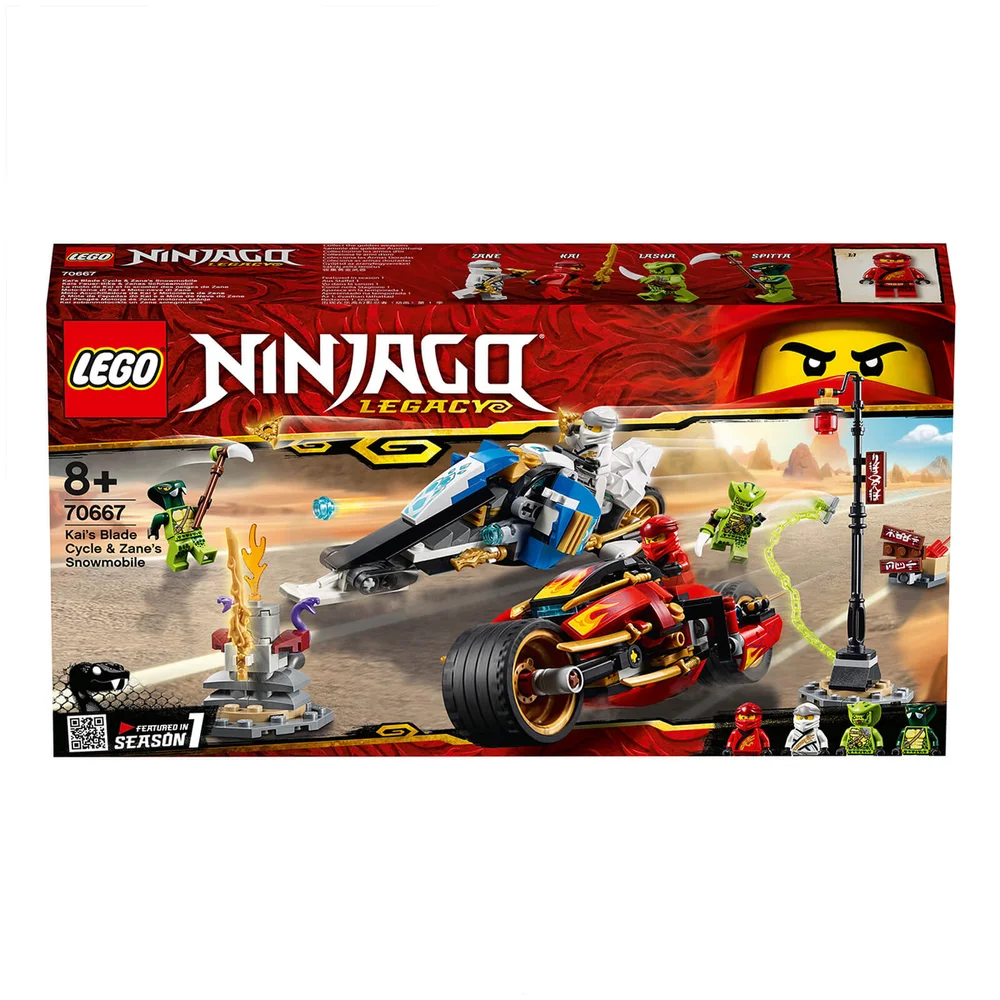 LEGO® NINJAGO®: Kais Feuer-Bike & Zanes Schneemobil (70667) Bild 1