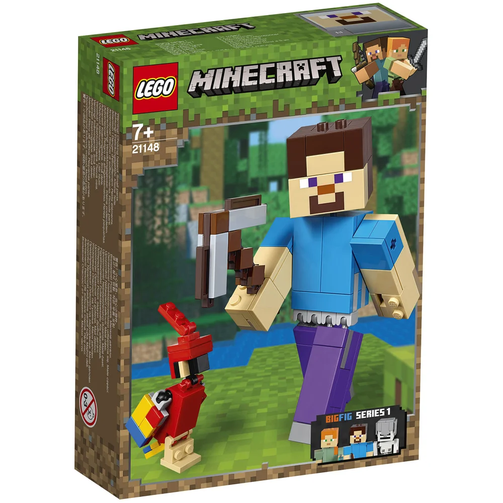 LEGO Minecraft: Minecraft Steve Bigfig with Parrot (21148) Bild 1