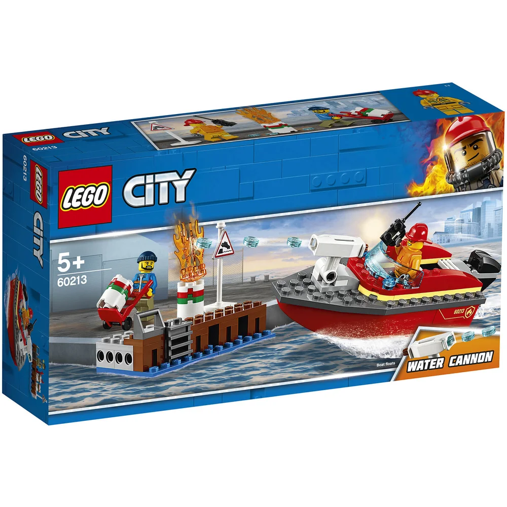 LEGO City: Dock Side Fire Boat Bath Toy with Firemen (60213) Bild 1