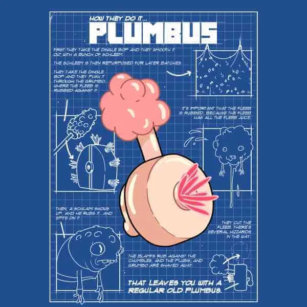 Rick and Morty Plumbus Herren T-Shirt - Zavvi Exklusiv - Royal Blau