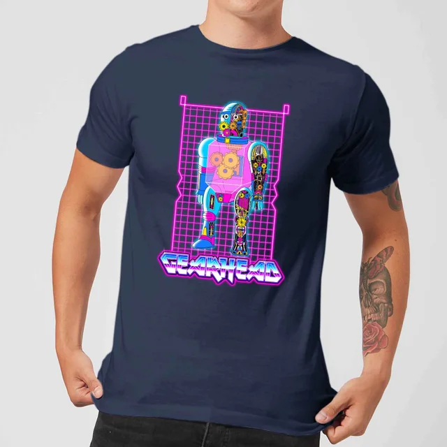 Rick and Morty Gearhead Herren T-Shirt - Navy Blau