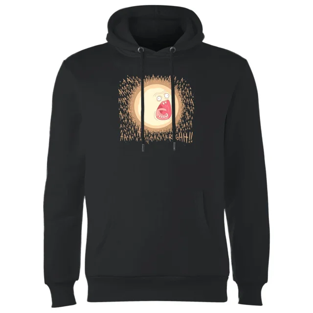 Rick and Morty Screaming Sun Hoodie - Schwarz