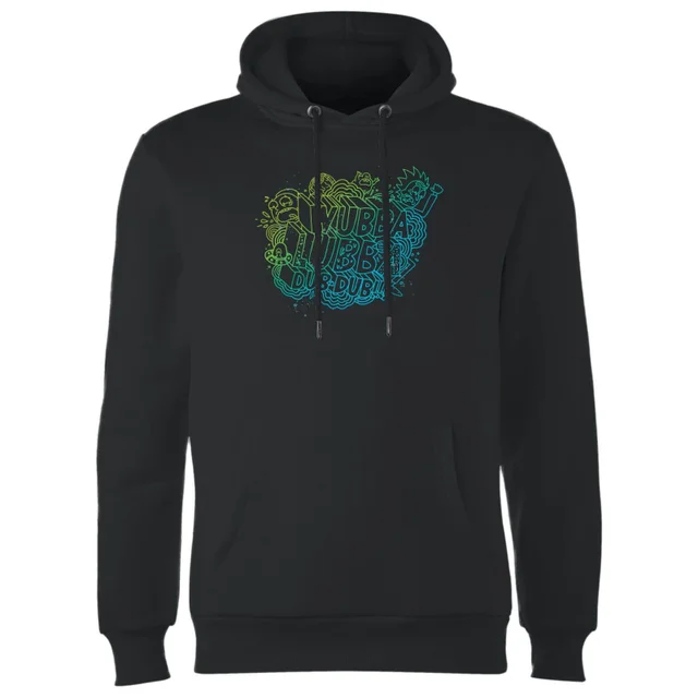 Rick and Morty Wubba Lubba Dub Dub Hoodie - Schwarz