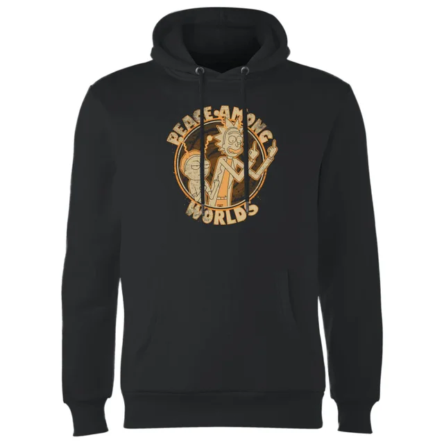 Rick and Morty Peace Among Worlds Hoodie - Schwarz