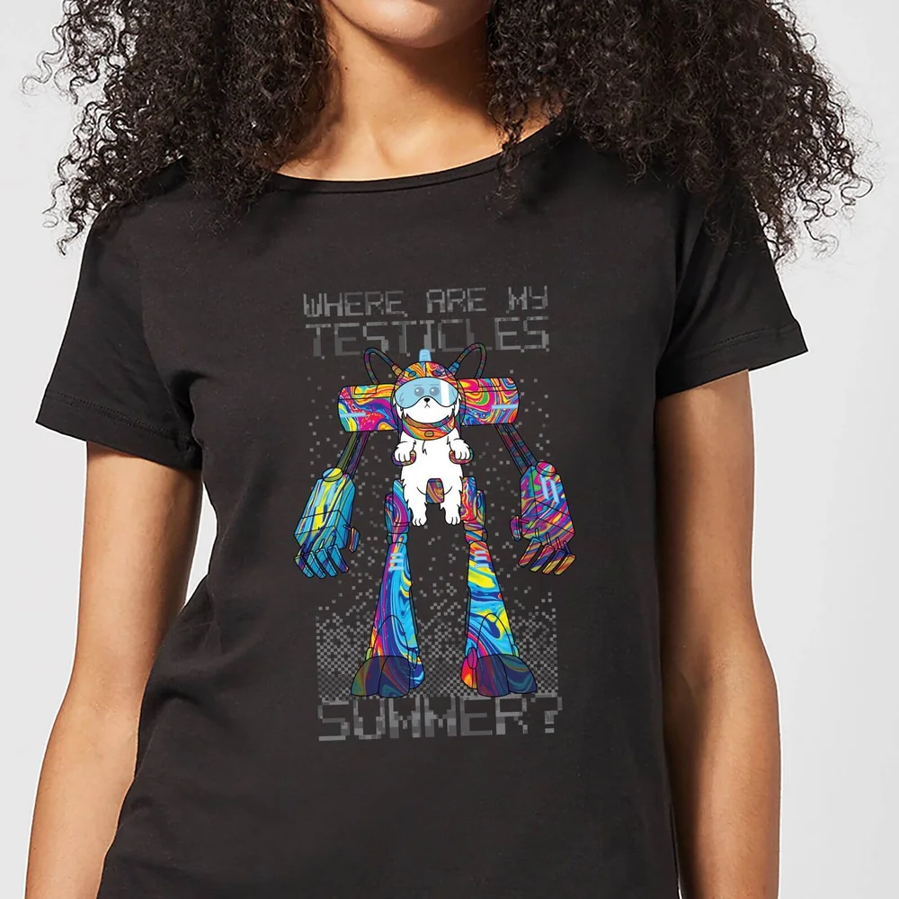 Rick and Morty Where Are My Testicles Summer Damen T-Shirt - Schwarz - S Bild 1
