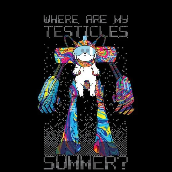 Rick and Morty Where Are My Testicles Summer Damen T-Shirt - Schwarz