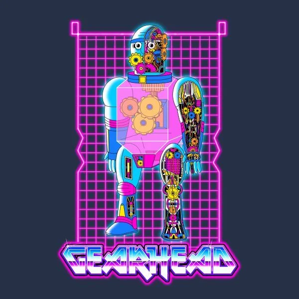 Rick and Morty Gearhead Damen T-Shirt - Navy Blau
