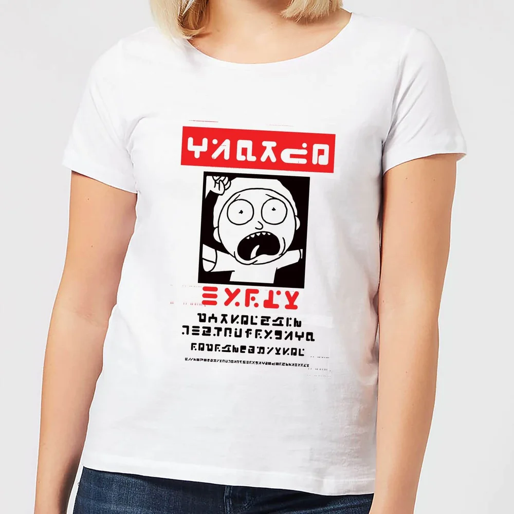 Rick and Morty Wanted Morty Damen T-Shirt - Weiß - XL Bild 1