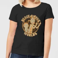Rick and Morty Peace Among Worlds Damen T-Shirt - Schwarz - undefined undefined