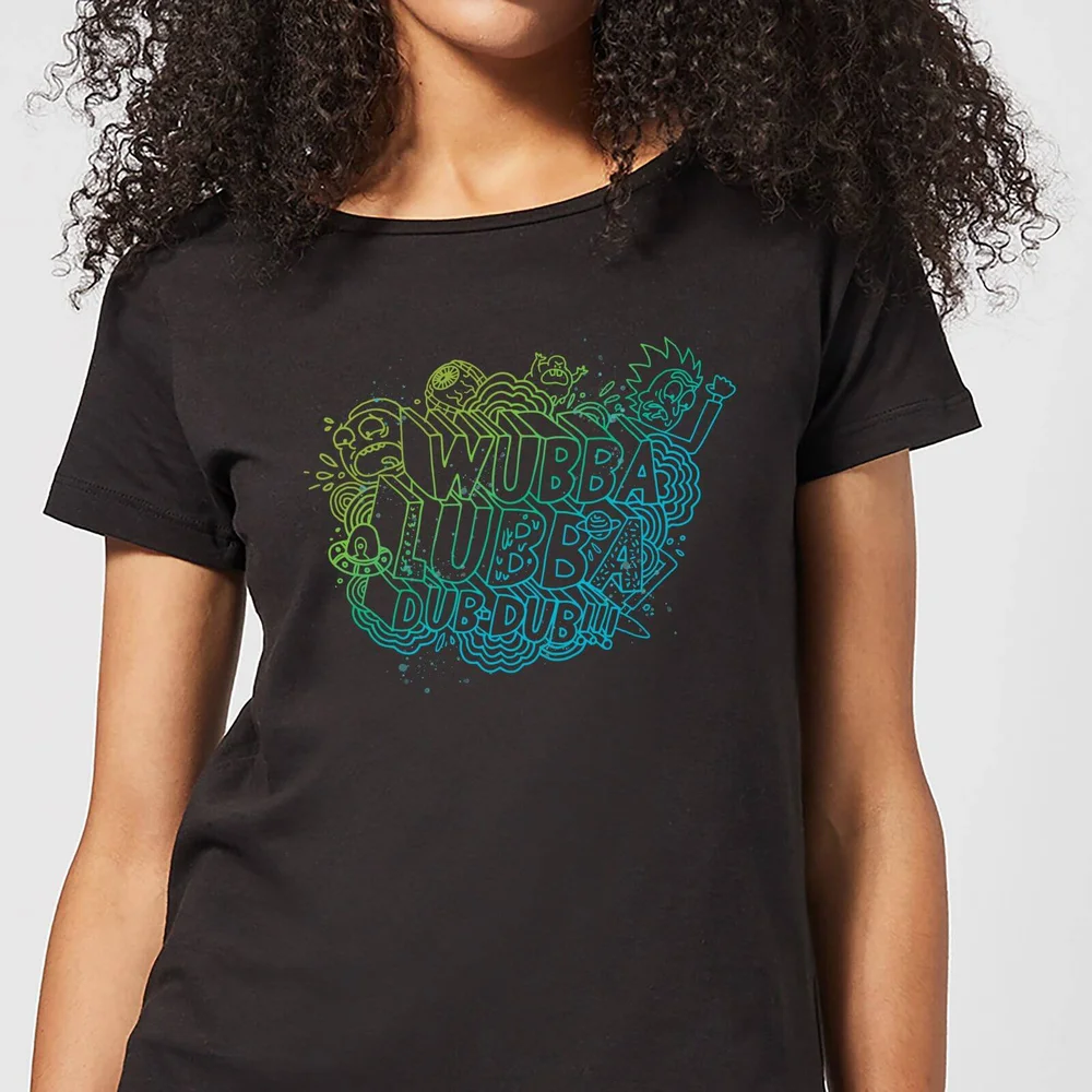Rick and Morty Wubba Lubba Dub Dub Damen T-Shirt - Schwarz - S Bild 1