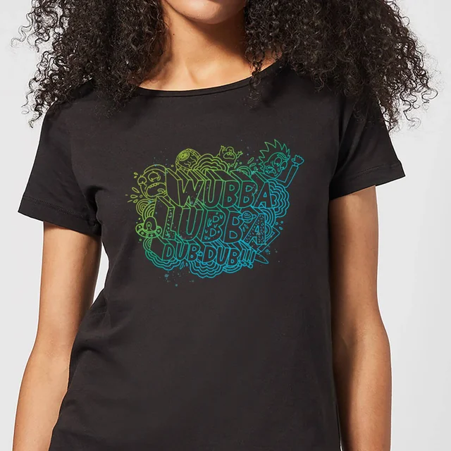 Rick and Morty Wubba Lubba Dub Dub Damen T-Shirt - Schwarz