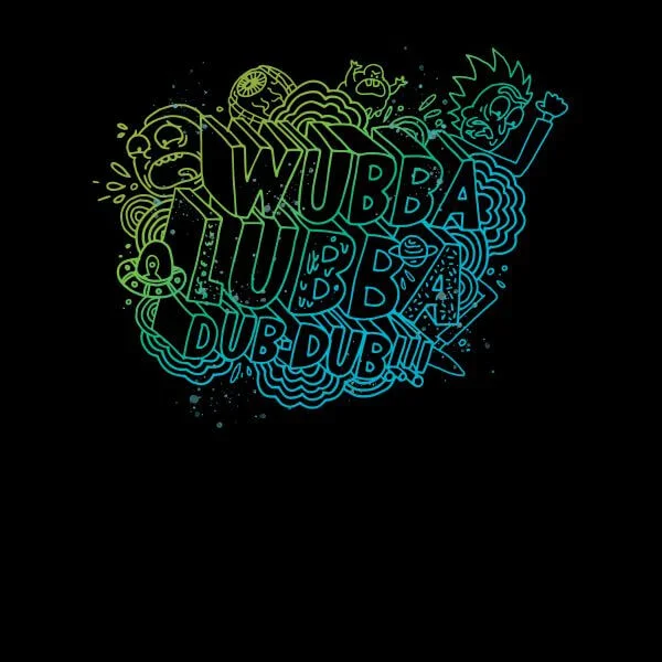 Rick and Morty Wubba Lubba Dub Dub Damen T-Shirt - Schwarz