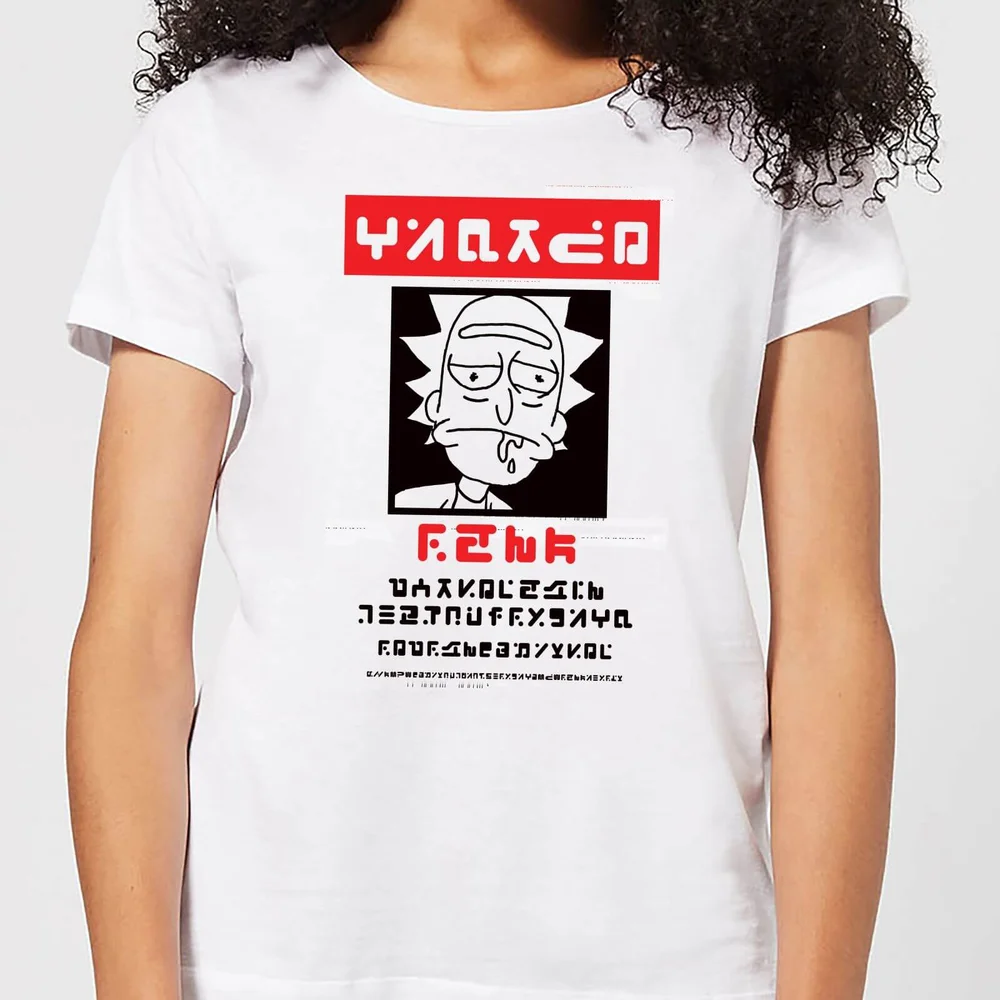 Rick and Morty Wanted Rick Damen T-Shirt - Weiß - S Bild 1