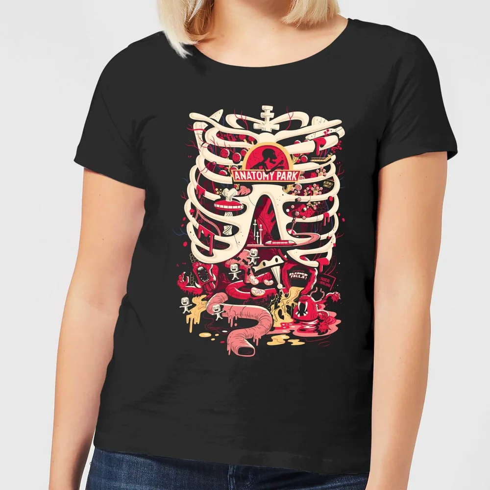Rick and Morty Anatomy Park Damen T-Shirt - Schwarz - S Bild 1