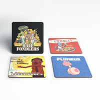 Rick and Morty Interdimensional TV Adverts Coaster Set