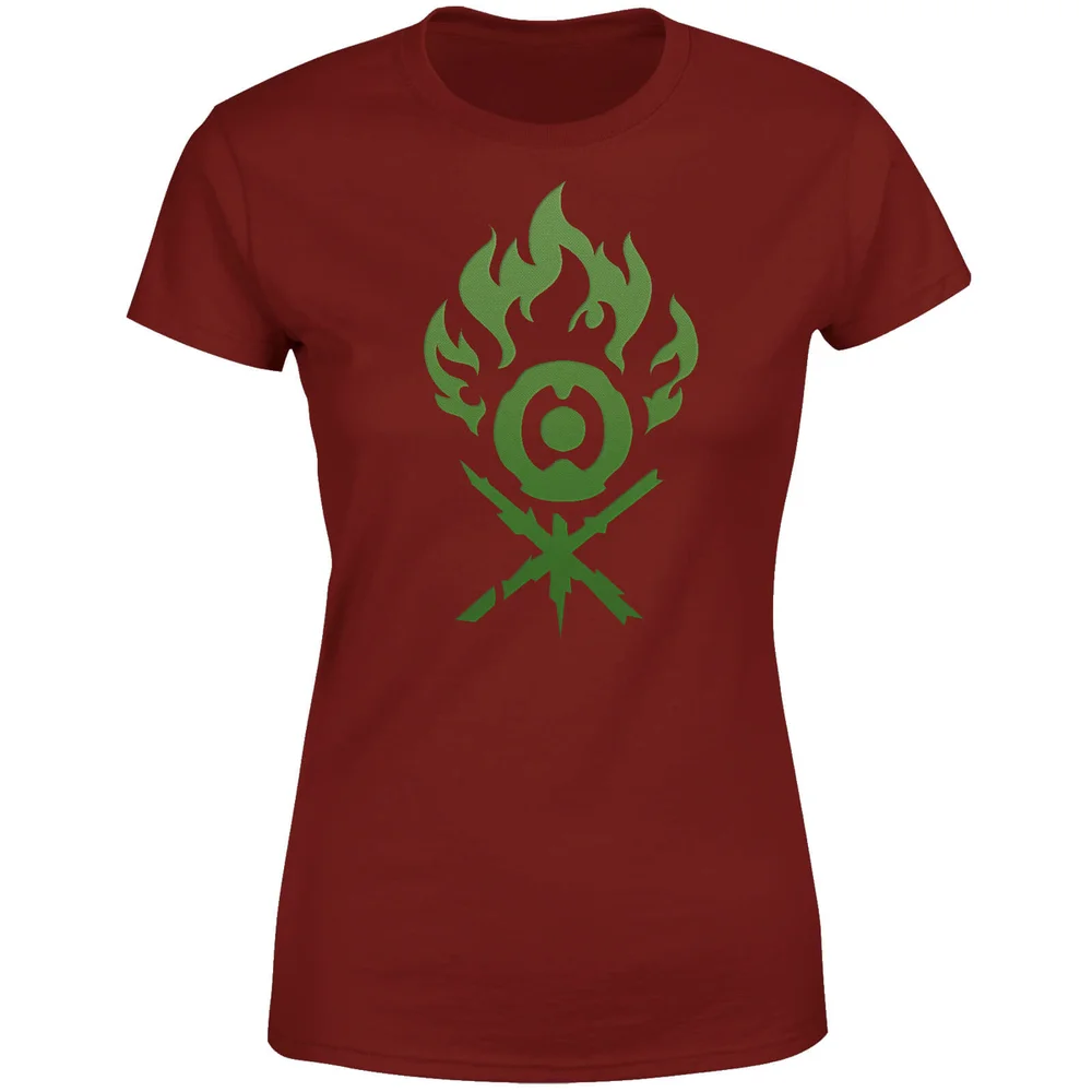Magic The Gathering Gruul Symbol Womens T-Shirt - Bordeauxrot - S - Schwarz Bild 1