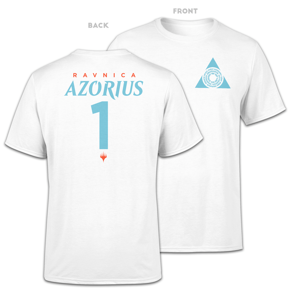 Magic The Gathering Azorius Sports Herren T-Shirt - Weiß - S - Weiß Bild 1