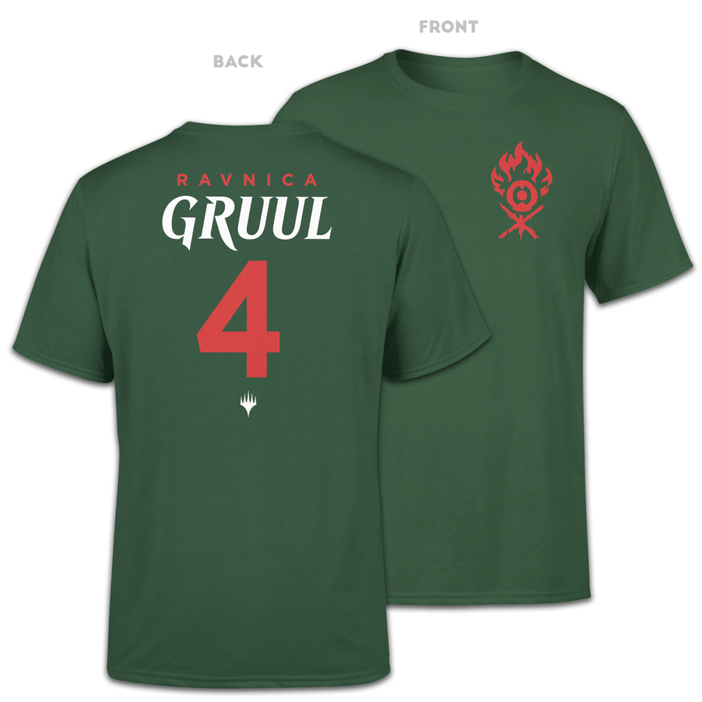 Magic The Gathering Gruul Sports Herren T-Shirt - Dunkelgrün - S Bild 1
