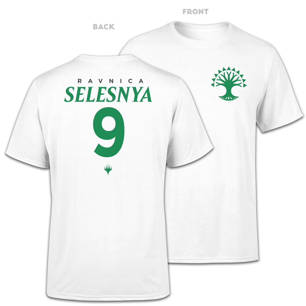 Magic The Gathering Selesnya Sports Herren T-Shirt - Weiß - S - Weiß Bild 1