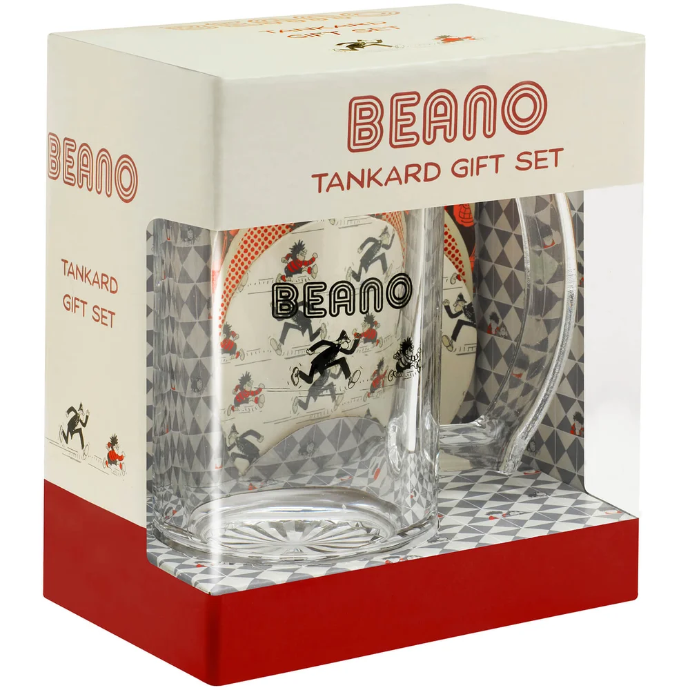 Beano Glass Tankard and Coasters Gift Set Bild 1