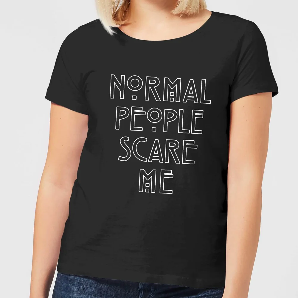 American Horror Story Normal People Scare Me Outline Damen T-Shirt - Schwarz - XS - Schwarz Bild 1