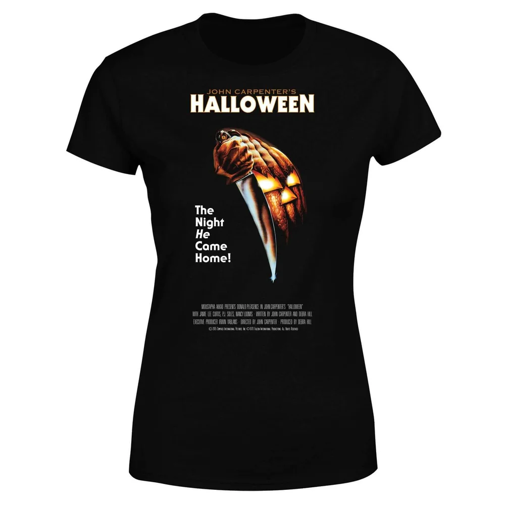 Halloween Poster Damen T-Shirt - Schwarz - S Bild 1