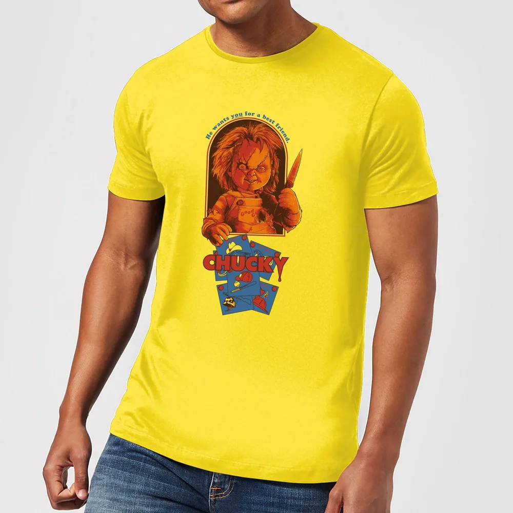 Chucky Out Of The Box Herren T-Shirt - Gelb - S Bild 1