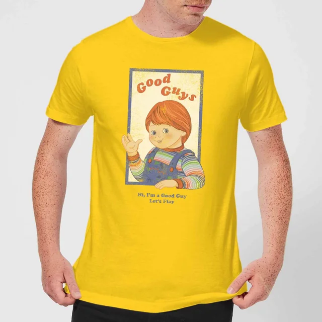 Chucky Good Guys Retro Herren T-Shirt - Gelb