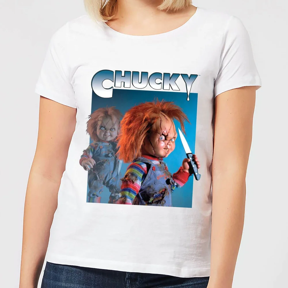 Chucky Nasty 90's Damen T-Shirt - Weiß - S Bild 1