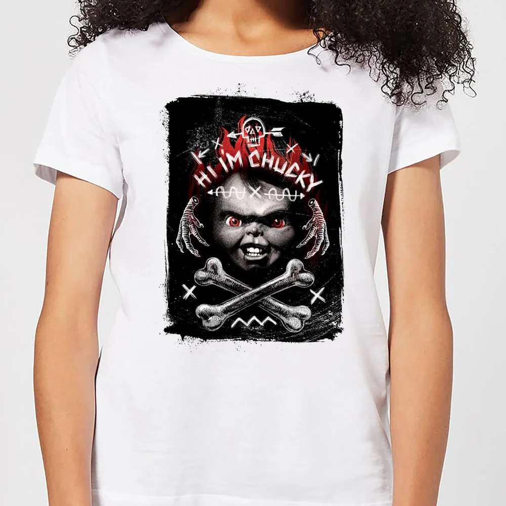Chucky Hi I'm Chucky Damen T-Shirt - Weiß - S Bild 1
