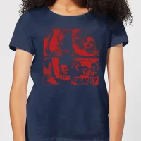 Chucky Family Photo Damen T-Shirt - Navy Blau