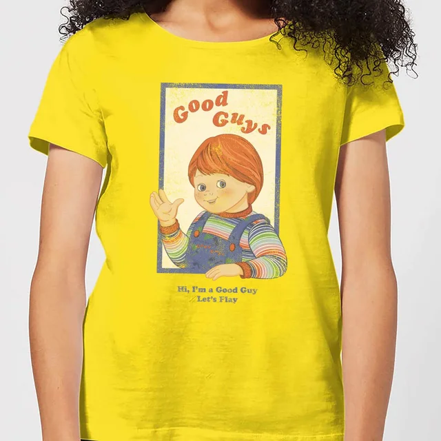 Chucky Good Guys Retro Damen T-Shirt - Gelb