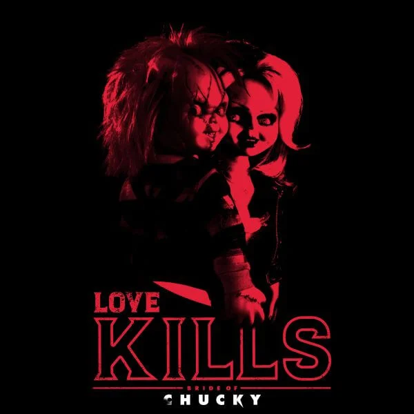 Chucky Love Kills Damen T-Shirt - Schwarz