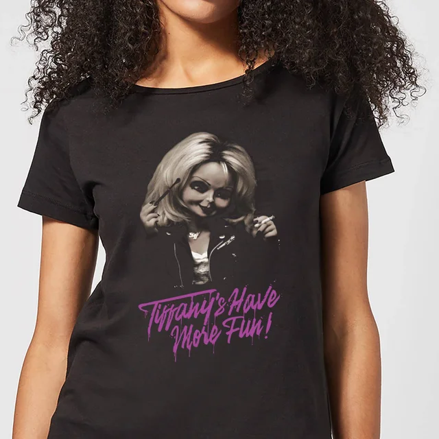 Chucky Tiffanys Have More Fun Damen T-Shirt - Schwarz
