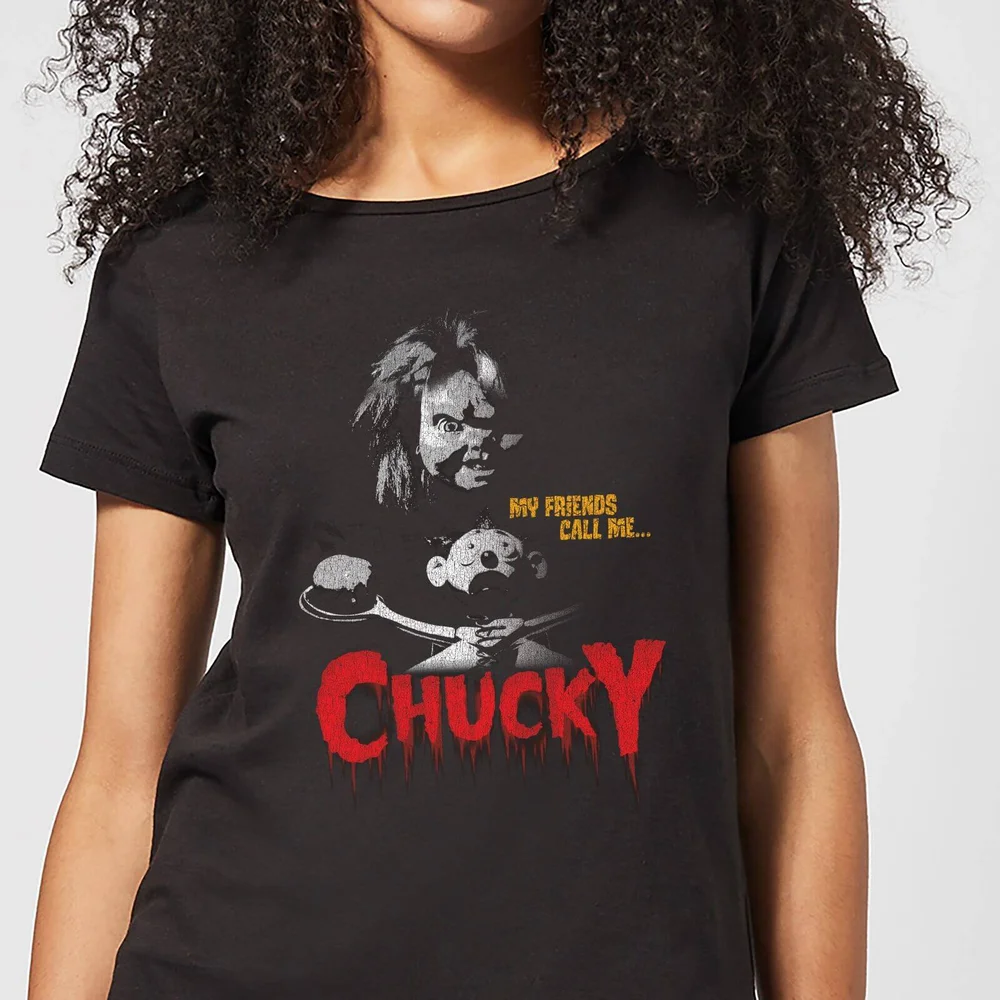 Chucky My Friends Call Me Chucky Damen T-Shirt - Schwarz - S Bild 1